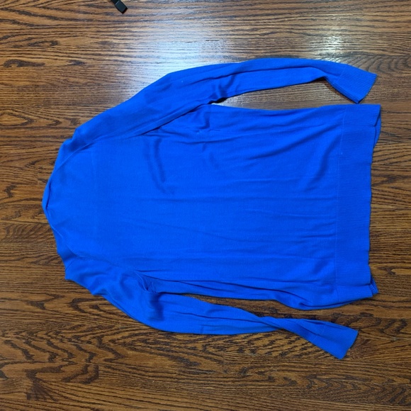 Attitude Royal Blue Button Up Cardigan Small - Picture 3 of 3